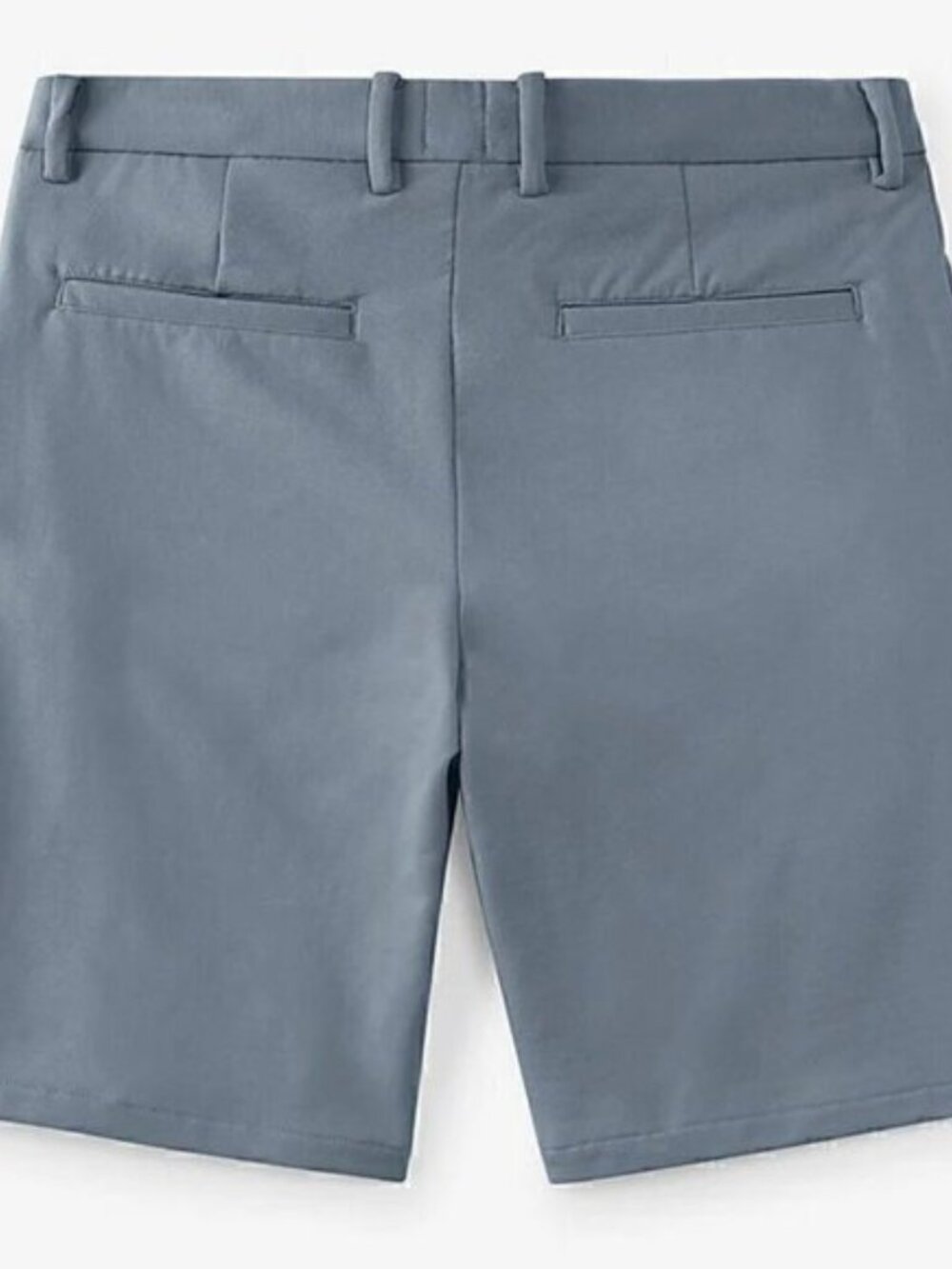 Swet Tailor Mens French Grey 8" Inseam Everyday Chino Shorts - Picture 6 of 9